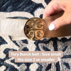 Tory Burch gold belt
